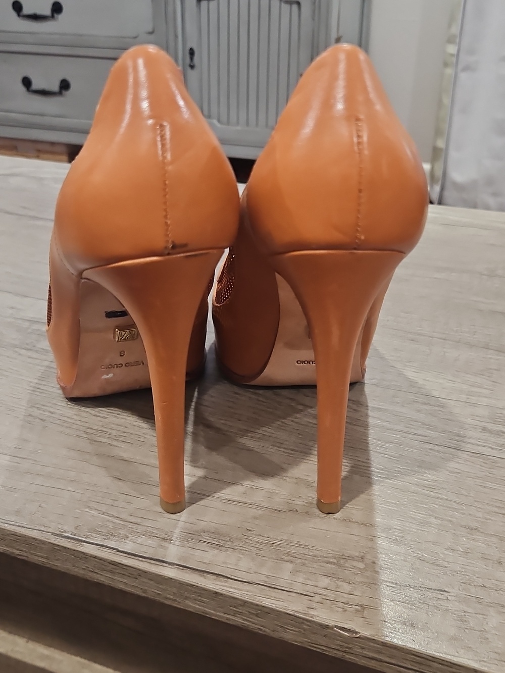 Pour La Victoire saddle leather platform heels size 8 - Picture 6 of 13